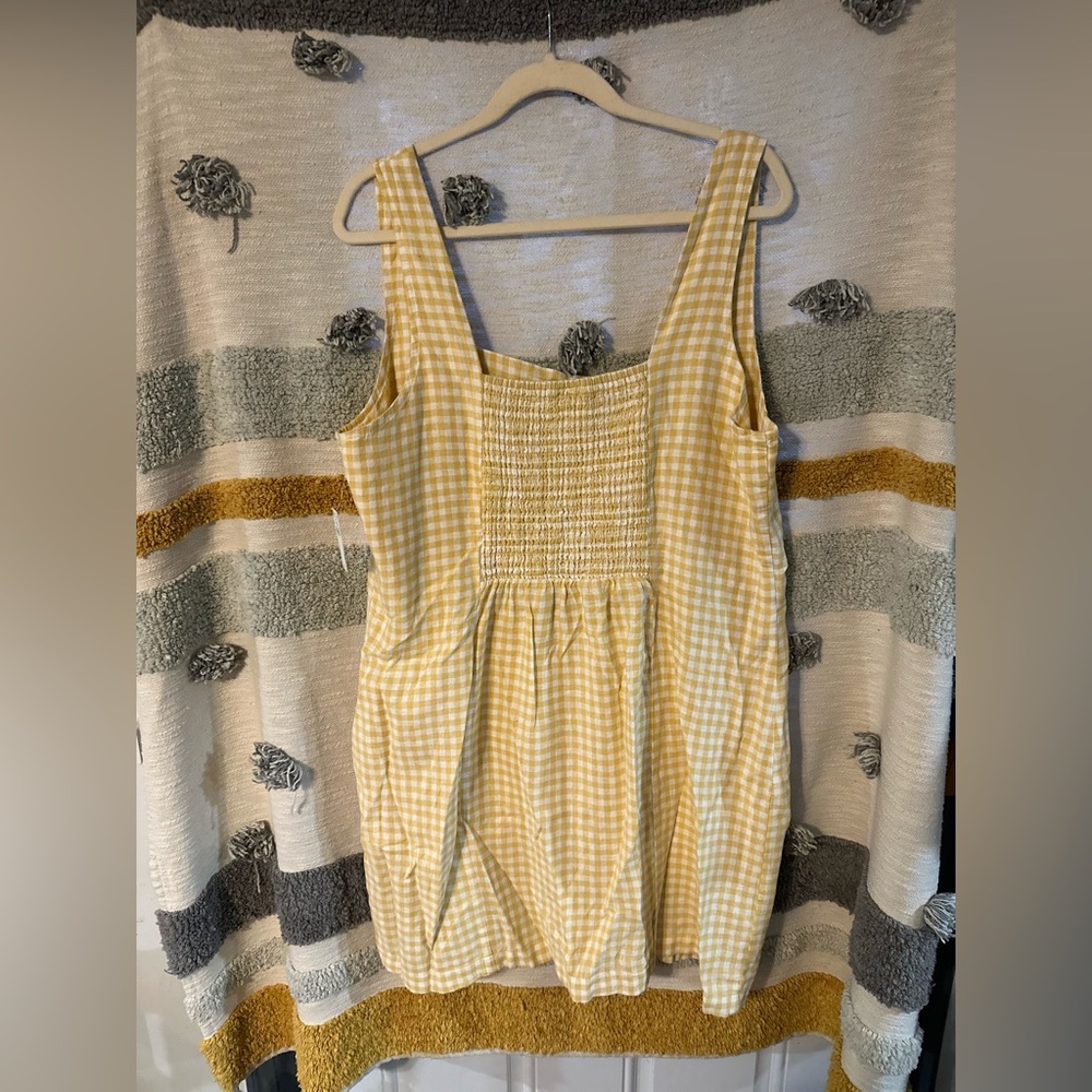 Old Navy Square-Neck Linen-Blend Mini Dress XL - Picture 9 of 9